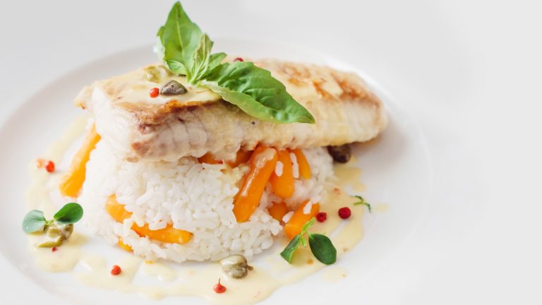 poisson riz restaurant roche bernard